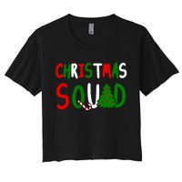 Christmas Squad Family Matching Women's Crop Top Tee