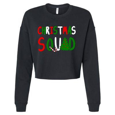 Christmas Squad Family Matching Cropped Pullover Crew