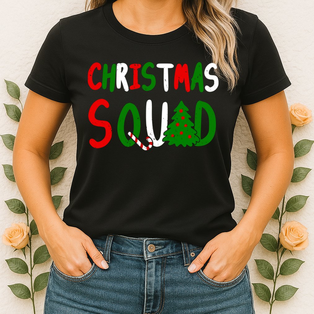 Christmas Squad Family Matching Womens T-Shirt