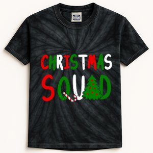 Christmas Squad Family Matching Kids Tie-Dye T-Shirt