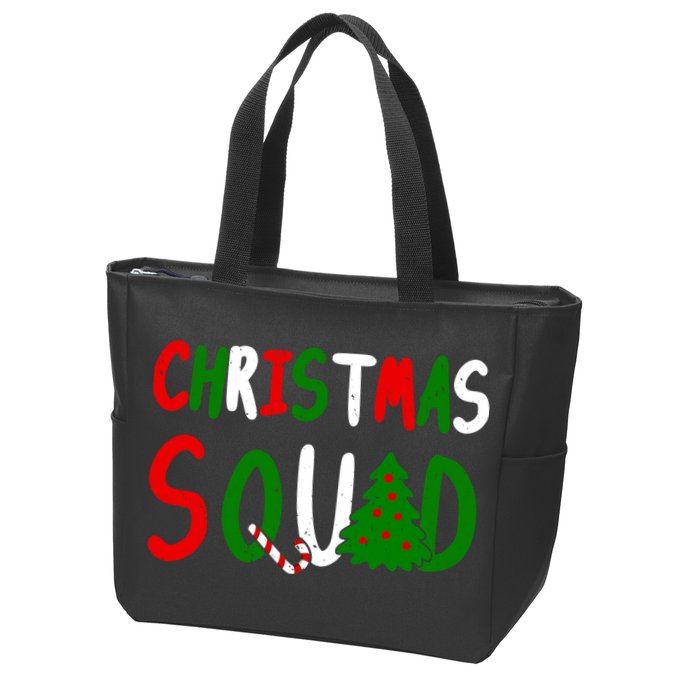 Christmas Squad Family Matching Zip Tote Bag