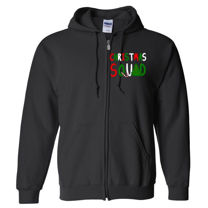 Christmas Squad Family Matching Full Zip Hoodie