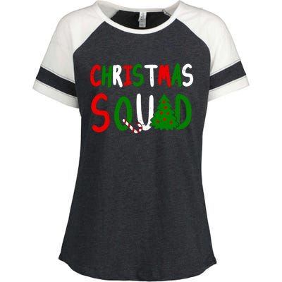 Christmas Squad Family Matching Enza Ladies Jersey Colorblock Tee