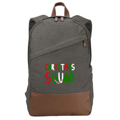 Christmas Squad Family Matching Cotton Canvas Backpack