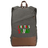 Christmas Squad Family Matching Cotton Canvas Backpack