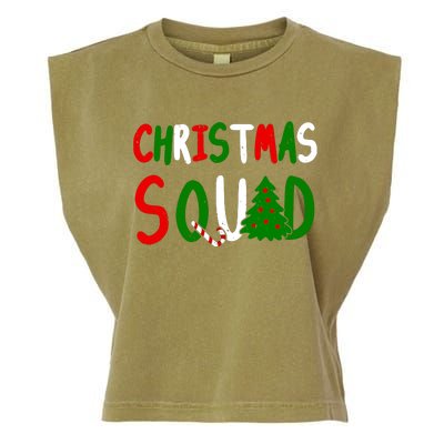 Christmas Squad Family Matching Garment-Dyed Women's Muscle Tee