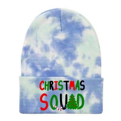 Christmas Squad Family Matching Tie Dye 12in Knit Beanie