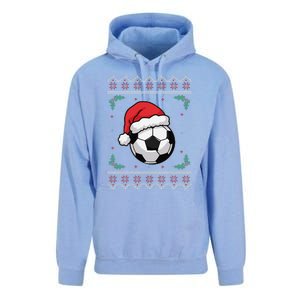 Christmas Santa Football Xmas Ugly Soccer Unisex Surf Hoodie