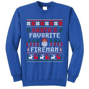 Christmas Santas Favorite Fire Firefighter Ugly Gift Sweatshirt