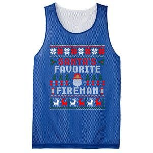 Christmas Santas Favorite Fire Firefighter Ugly Gift Mesh Reversible Basketball Jersey Tank