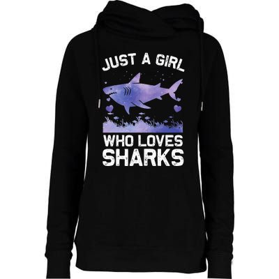 Cool Shark For Women Kids Shark Whale Shark Lover Womens Funnel Neck Pullover Hood