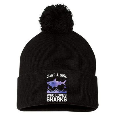 Cool Shark For Women Kids Shark Whale Shark Lover Pom Pom 12in Knit Beanie