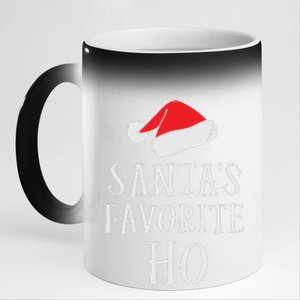 Christmas Santas Favorite Ho Funny Xmas 11oz Black Color Changing Mug