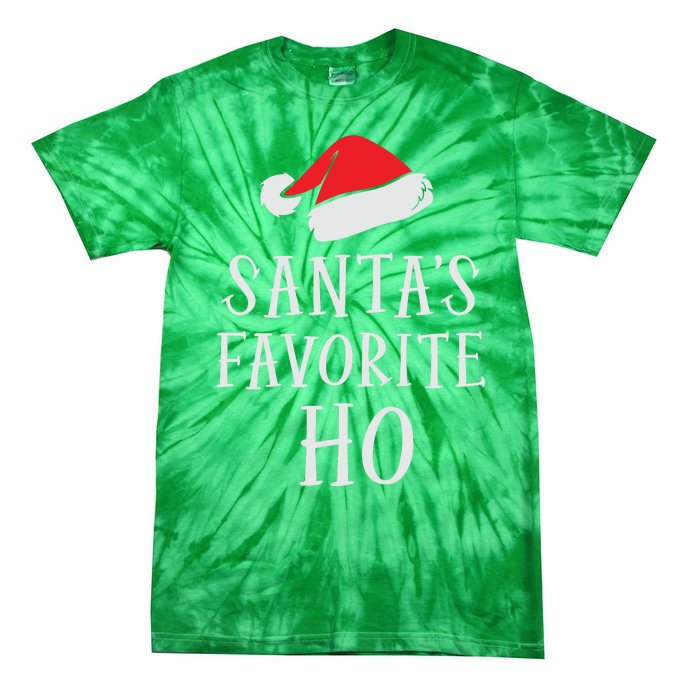 Christmas Santas Favorite Ho Funny Xmas Tie-Dye T-Shirt