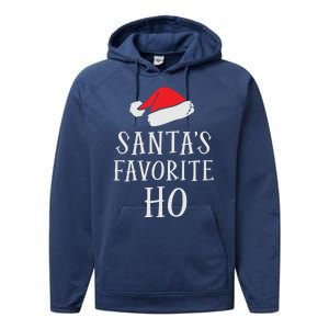 Christmas Santas Favorite Ho Funny Xmas Performance Fleece Hoodie