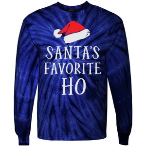 Christmas Santas Favorite Ho Funny Xmas Tie-Dye Long Sleeve Shirt