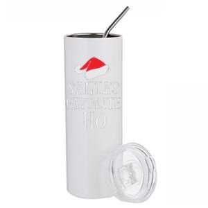 Christmas Santas Favorite Ho Funny Xmas Stainless Steel Tumbler