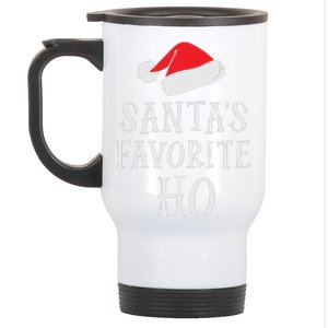 Christmas Santas Favorite Ho Funny Xmas Stainless Steel Travel Mug