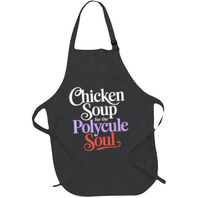 Chicken Soup For The Polycule Soul Full-Length Apron With Pockets
