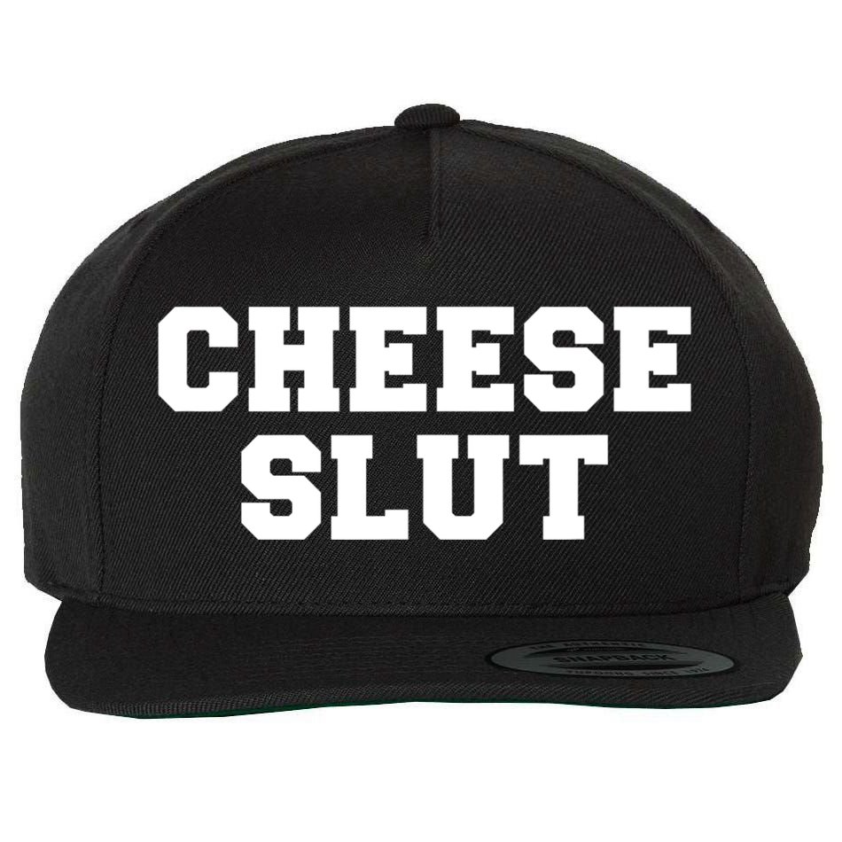 Cheese Slut Funny Adult Humor Sarcasm Women Funny Wool Snapback Cap