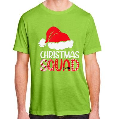 Christmas Squad Family Group Matching Santa Hat Xmas Adult ChromaSoft Performance T-Shirt