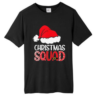 Christmas Squad Family Group Matching Santa Hat Xmas Tall Fusion ChromaSoft Performance T-Shirt