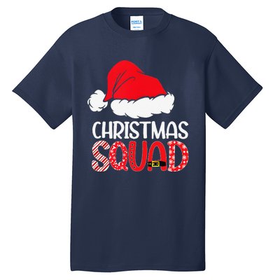 Christmas Squad Family Group Matching Santa Hat Xmas Tall T-Shirt