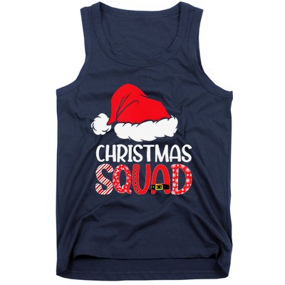 Christmas Squad Family Group Matching Santa Hat Xmas Tank Top