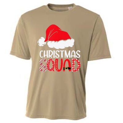 Christmas Squad Family Group Matching Santa Hat Xmas Cooling Performance Crew T-Shirt