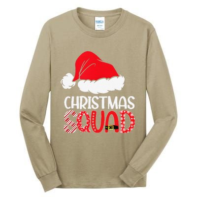 Christmas Squad Family Group Matching Santa Hat Xmas Tall Long Sleeve T-Shirt