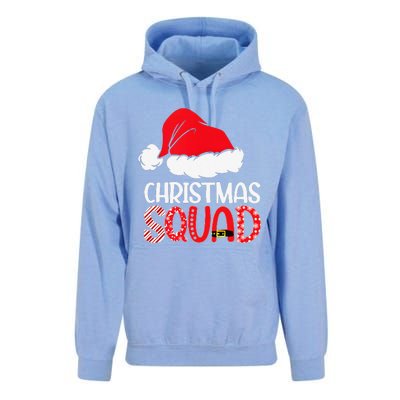 Christmas Squad Family Group Matching Santa Hat Xmas Unisex Surf Hoodie