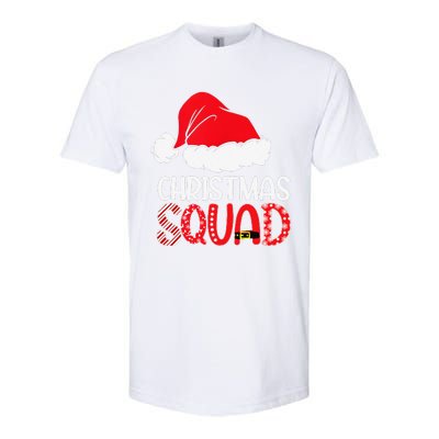 Christmas Squad Family Group Matching Santa Hat Xmas Softstyle CVC T-Shirt