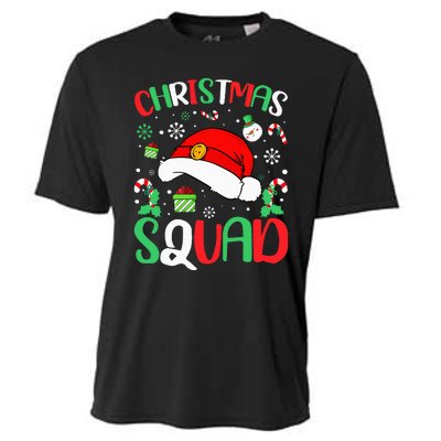 Christmas Squad Family Group Matching Christmas Pajama Party Cooling Performance Crew T-Shirt