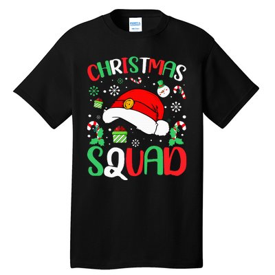 Christmas Squad Family Group Matching Christmas Pajama Party Tall T-Shirt