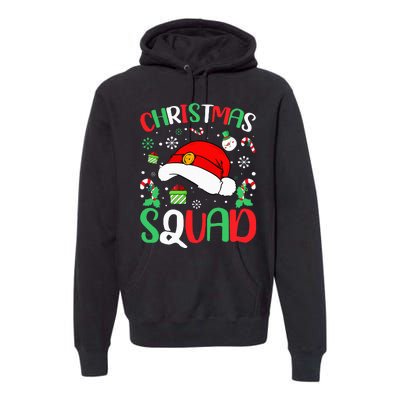 Christmas Squad Family Group Matching Christmas Pajama Party Premium Hoodie