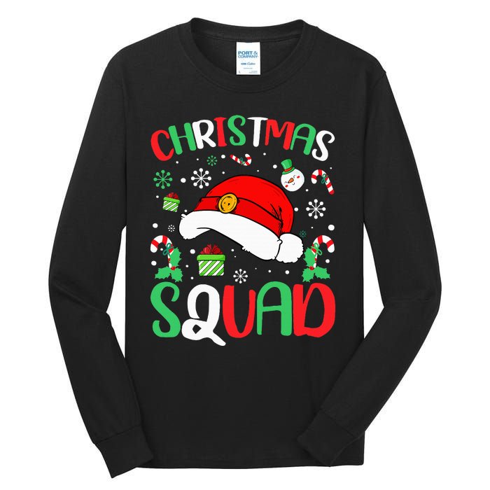 Christmas Squad Family Group Matching Christmas Pajama Party Tall Long Sleeve T-Shirt