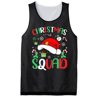 Christmas Squad Family Group Matching Christmas Pajama Party Mesh Reversible Basketball Jersey Tank