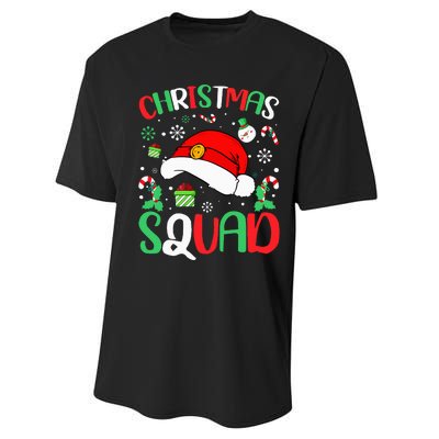 Christmas Squad Family Group Matching Christmas Pajama Party Performance Sprint T-Shirt