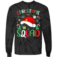 Christmas Squad Family Group Matching Christmas Pajama Party Tie-Dye Long Sleeve Shirt