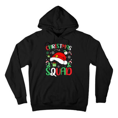 Christmas Squad Family Group Matching Christmas Pajama Party Tall Hoodie