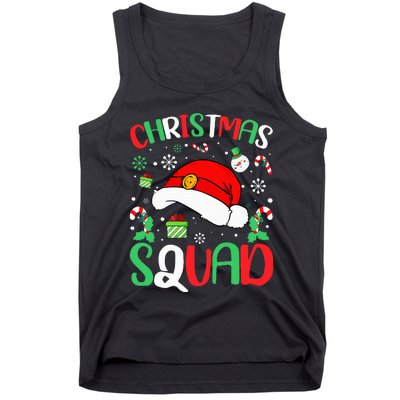 Christmas Squad Family Group Matching Christmas Pajama Party Tank Top