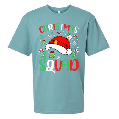 Christmas Squad Family Group Matching Christmas Pajama Party Sueded Cloud Jersey T-Shirt