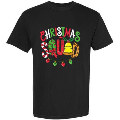 Christmas Squad Family Matching Pajama Funny Xmas Garment-Dyed Heavyweight T-Shirt