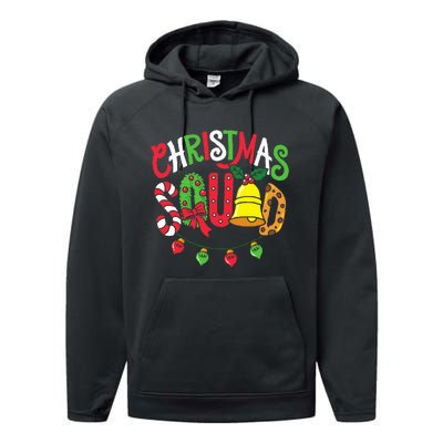 Christmas Squad Family Matching Pajama Funny Xmas Performance Fleece Hoodie