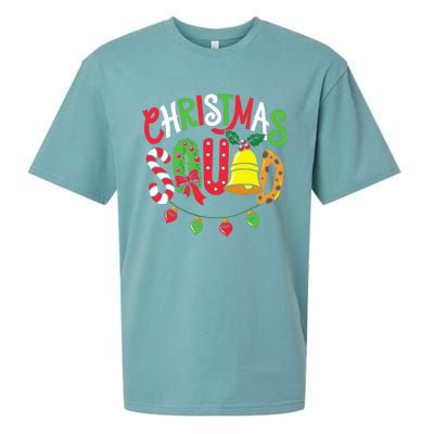 Christmas Squad Family Matching Pajama Funny Xmas Sueded Cloud Jersey T-Shirt