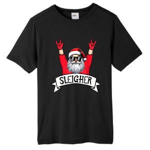 Christmas Sleigher Funny Santa Rock Xmas Rocker Gift Tall Fusion ChromaSoft Performance T-Shirt