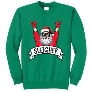 Christmas Sleigher Funny Santa Rock Xmas Rocker Gift Sweatshirt