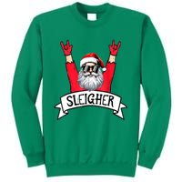 Christmas Sleigher Funny Santa Rock Xmas Rocker Gift Sweatshirt