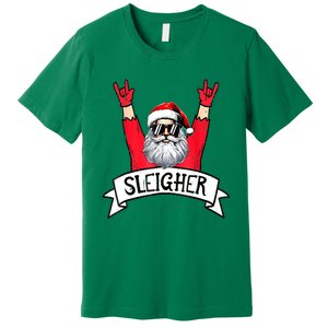 Christmas Sleigher Funny Santa Rock Xmas Rocker Gift Premium T-Shirt