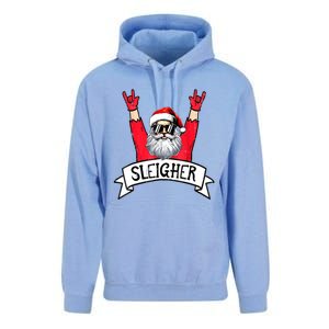 Christmas Sleigher Funny Santa Rock Xmas Rocker Gift Unisex Surf Hoodie